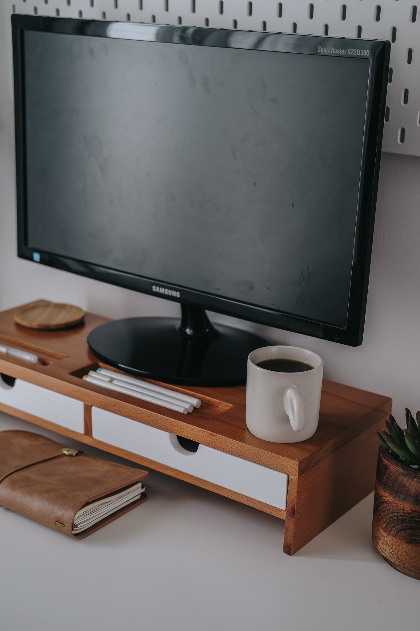 Monitor Riser with Drawers