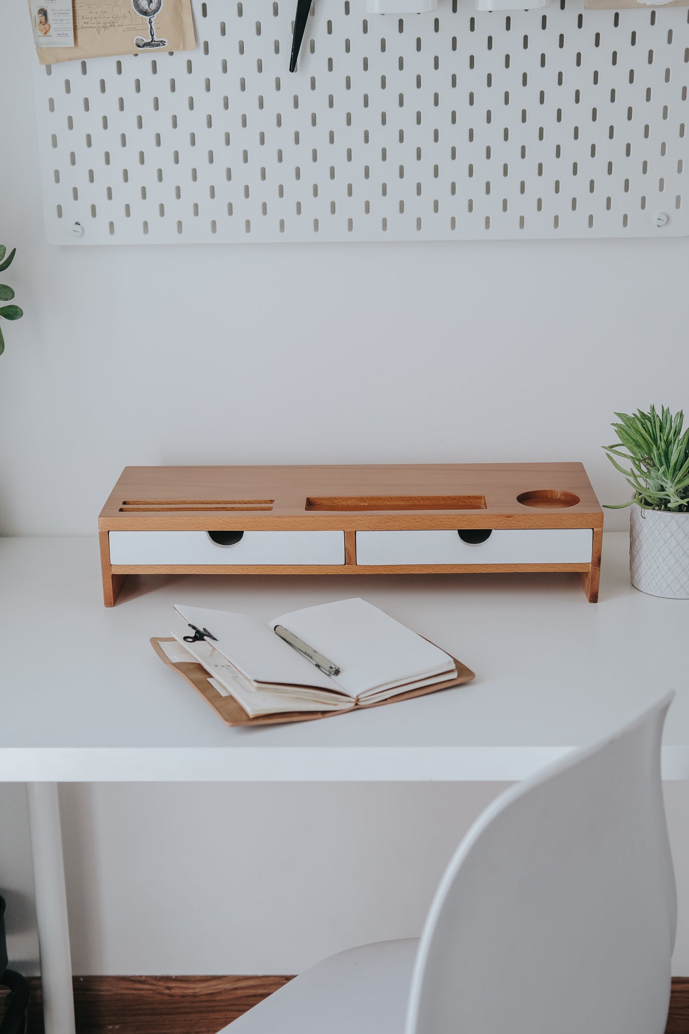 Monitor Riser with Drawers