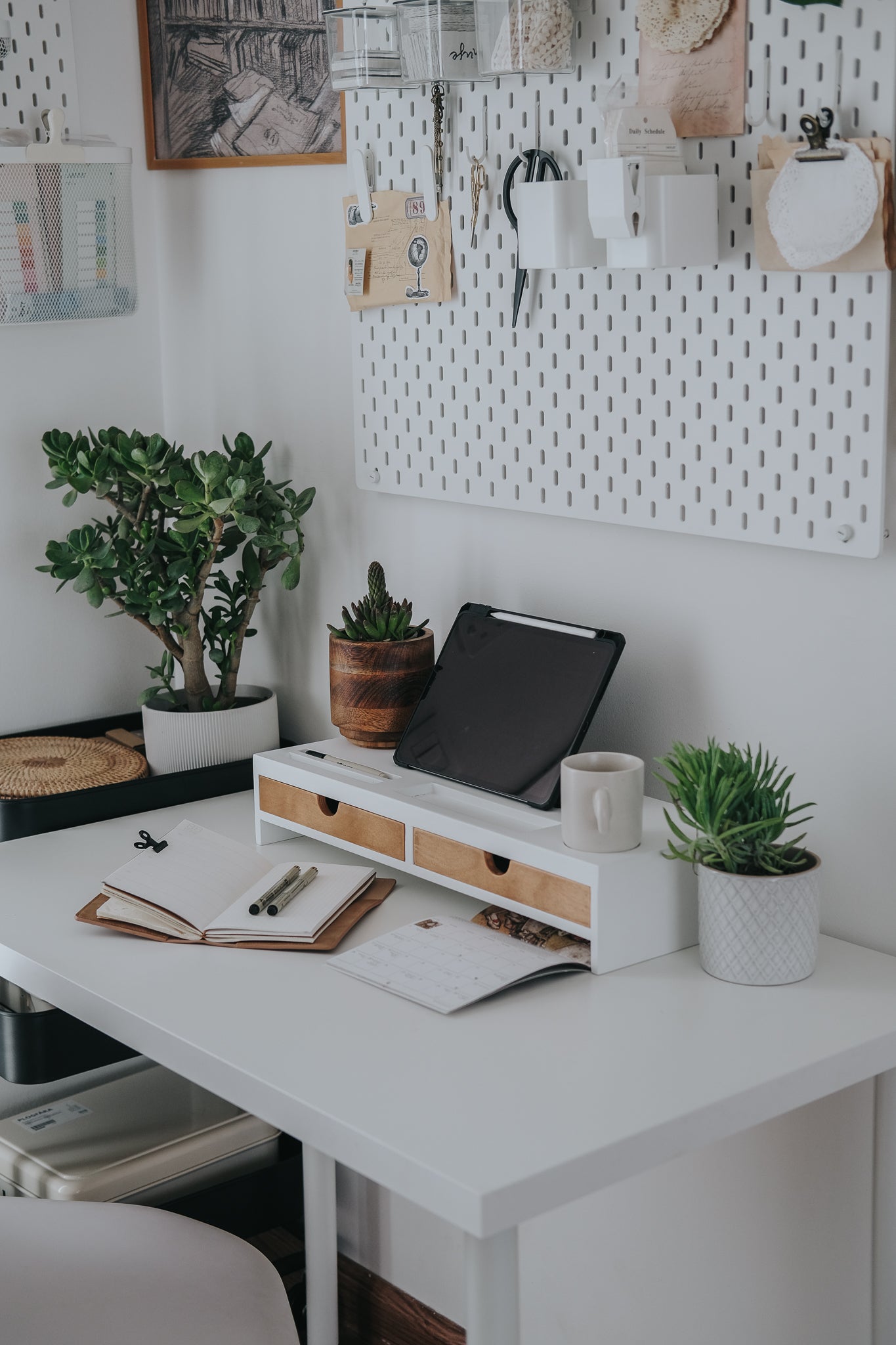 Monitor Riser with Drawers
