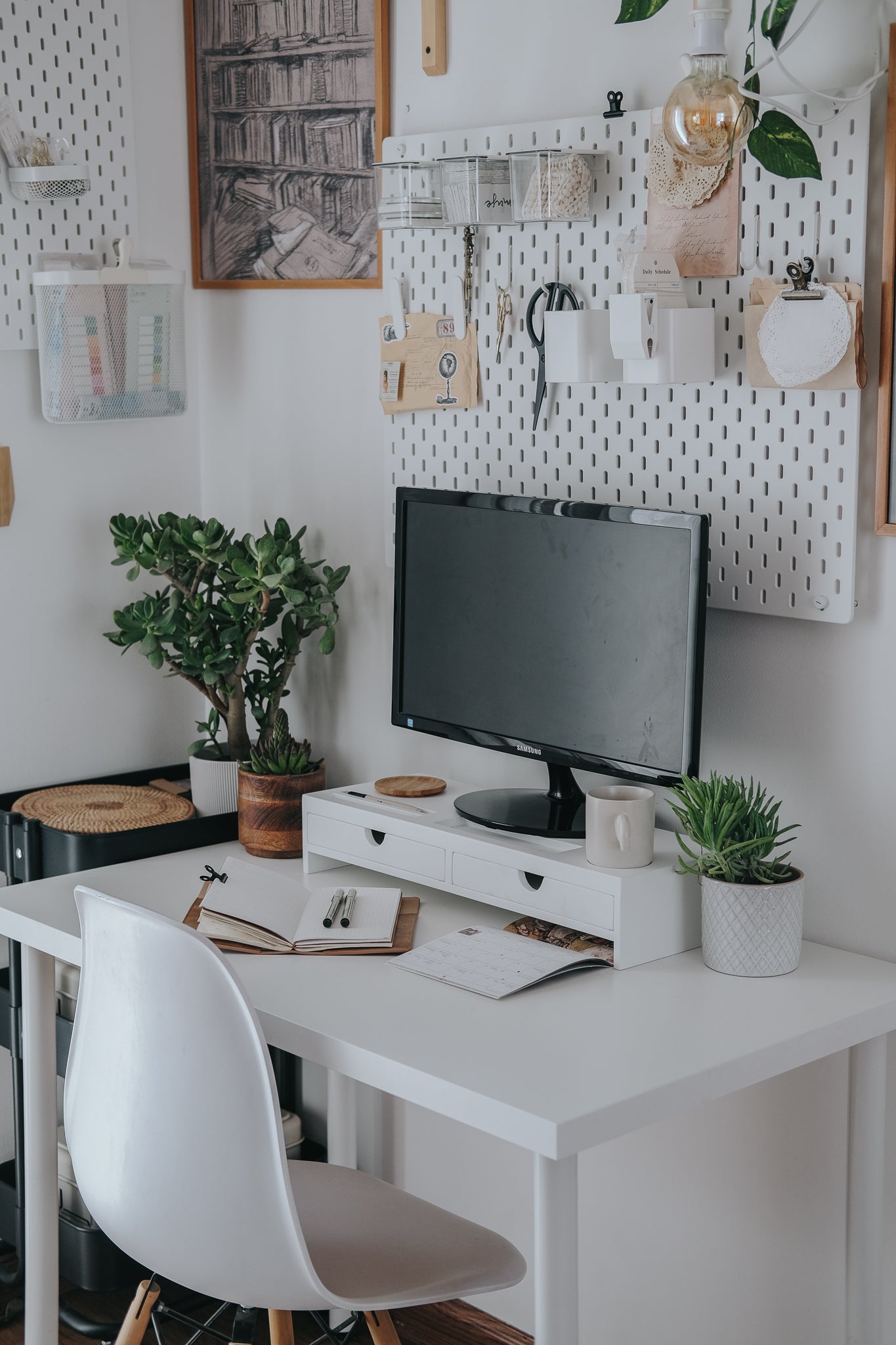 Monitor Riser with Drawers