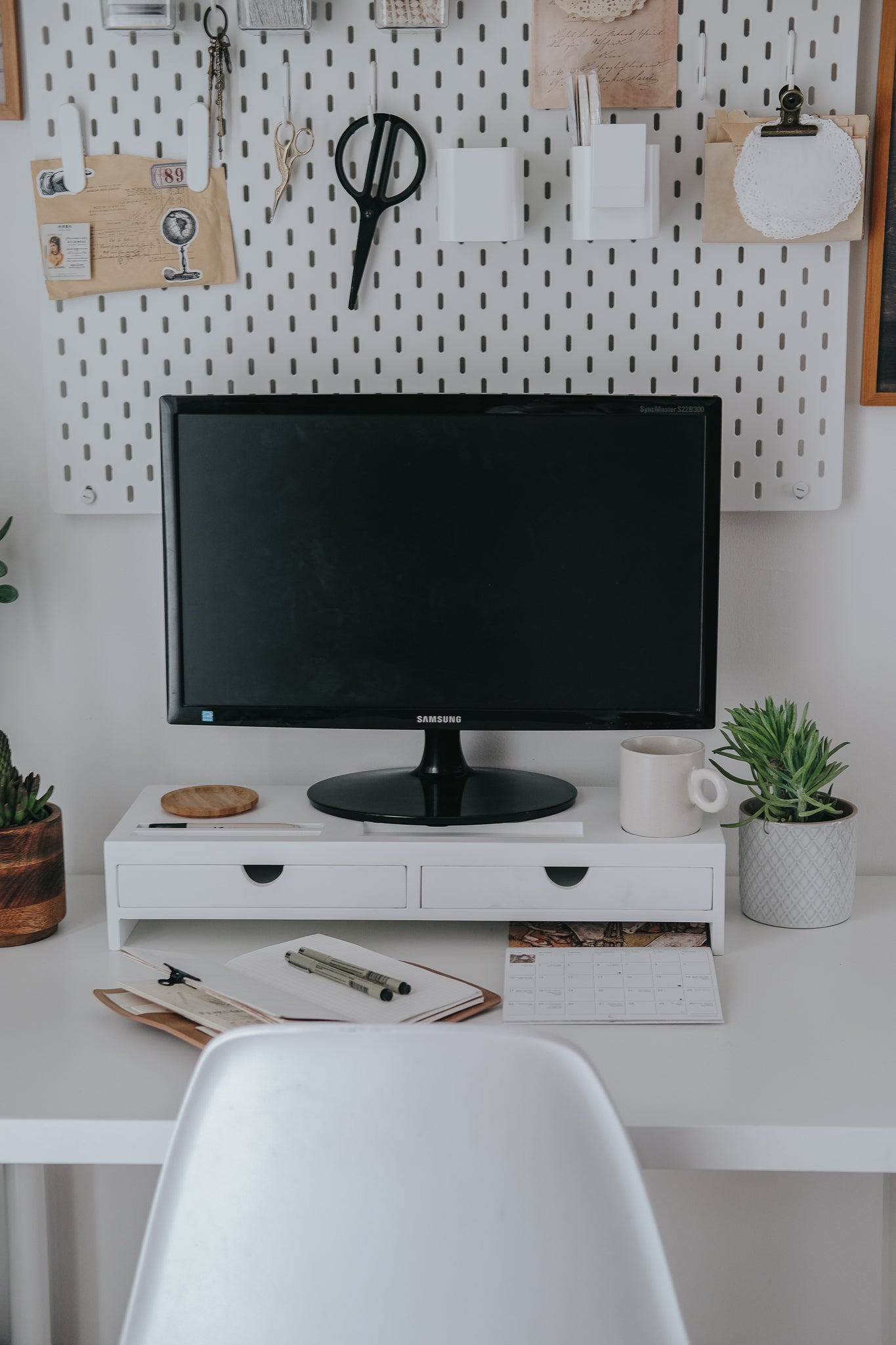 Monitor Riser with Drawers