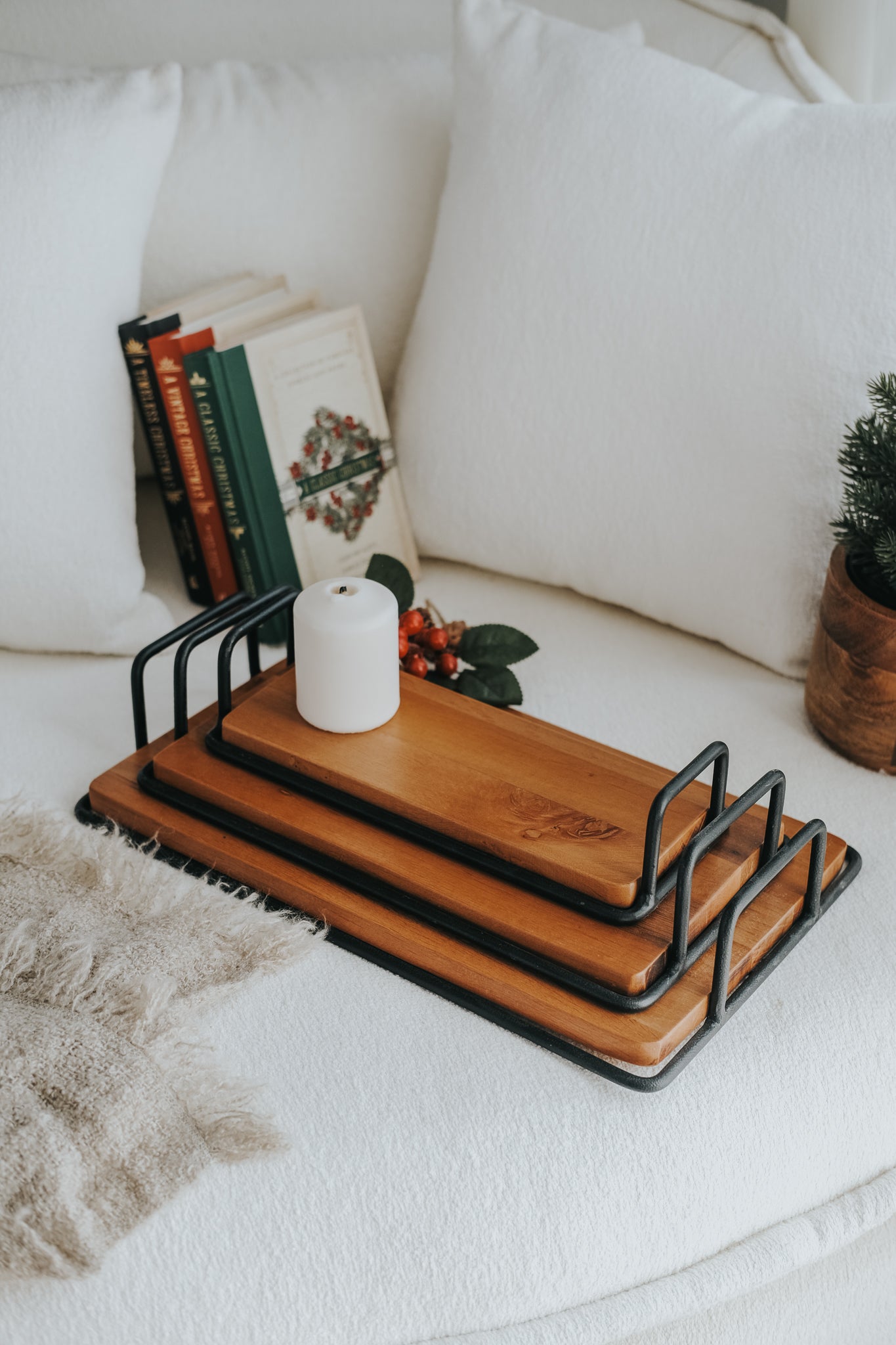 Artisan Side-Handled Rectangular Trays