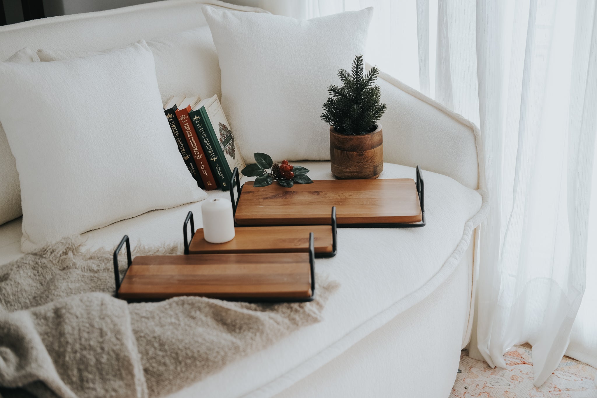 Artisan Side-Handled Rectangular Trays