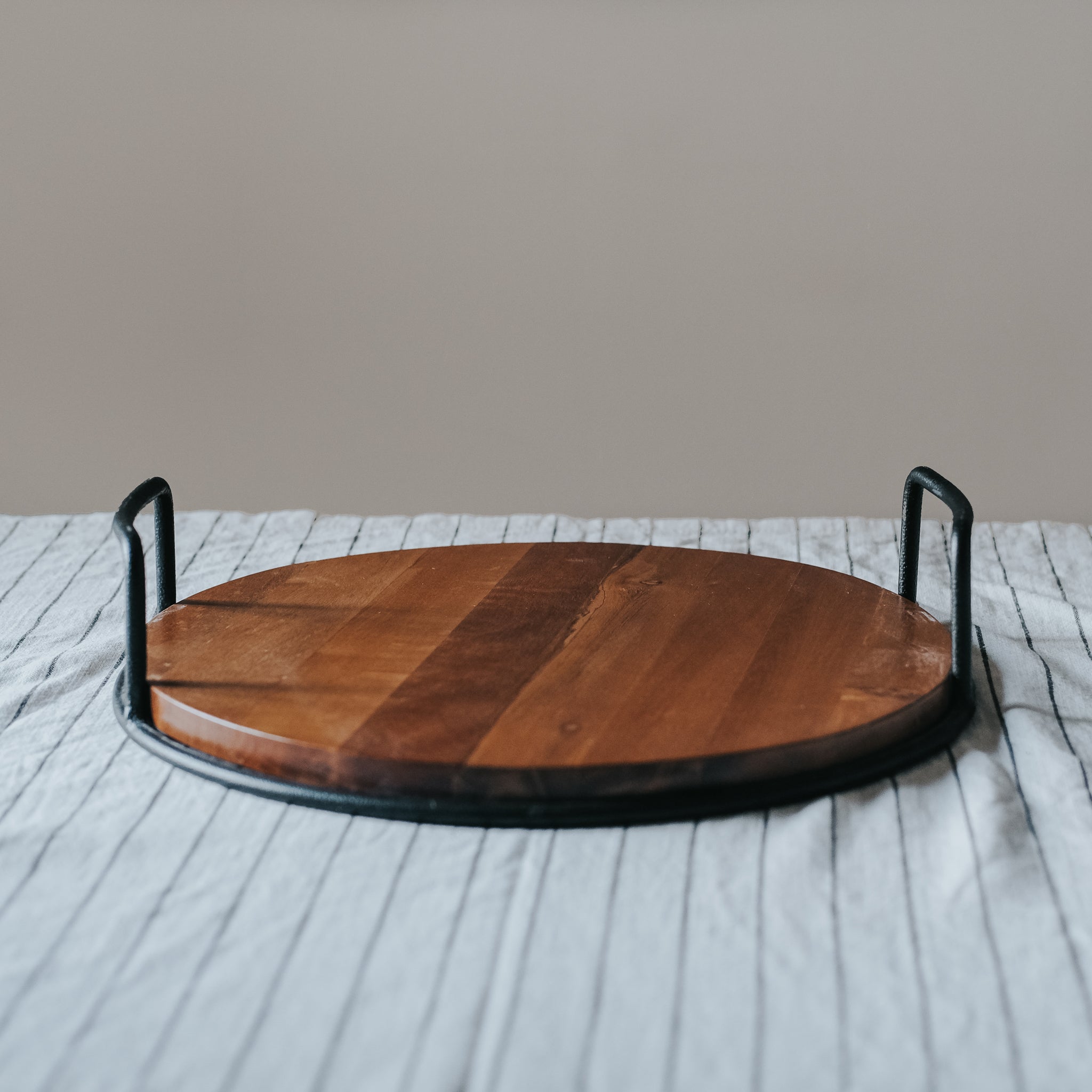 Artisan Side-Handled Round Trays