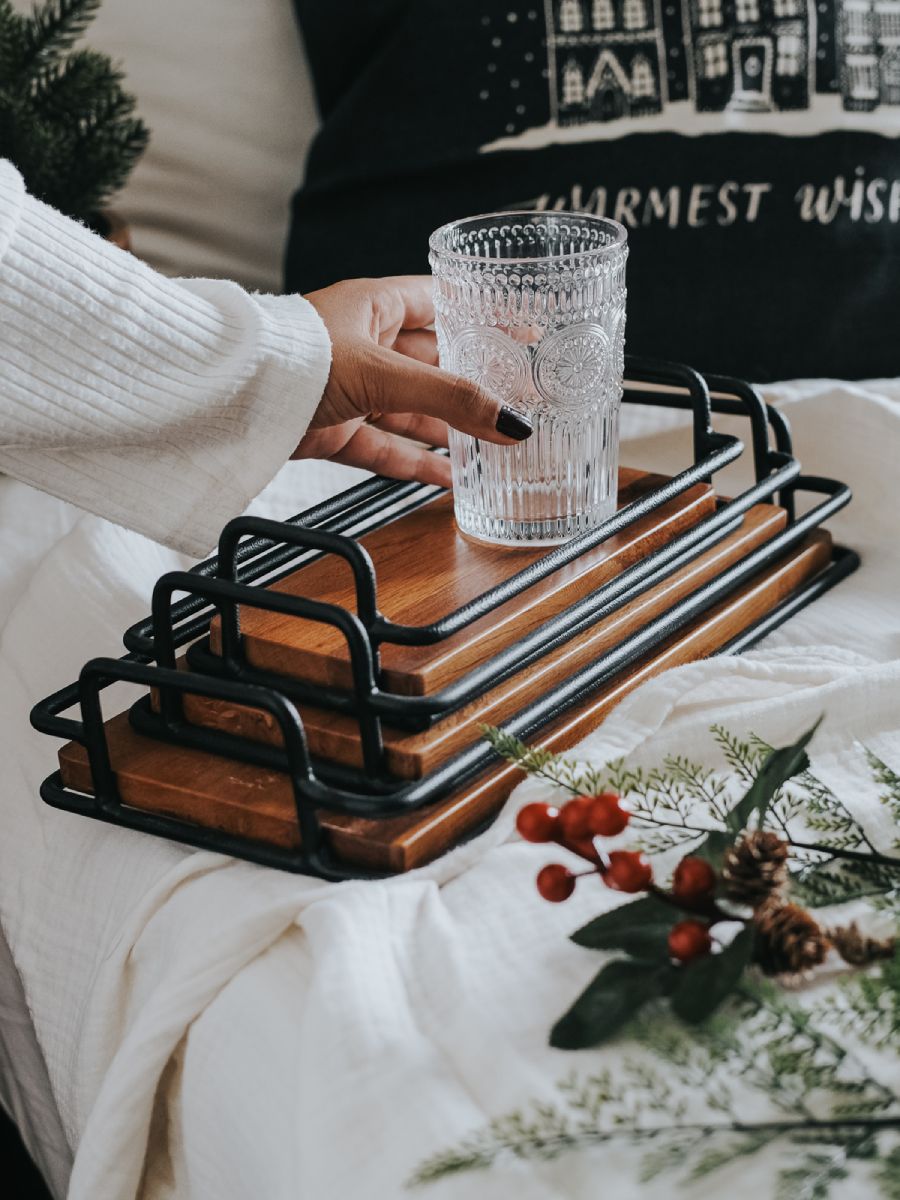 Artisan Bordered Rectangular Trays