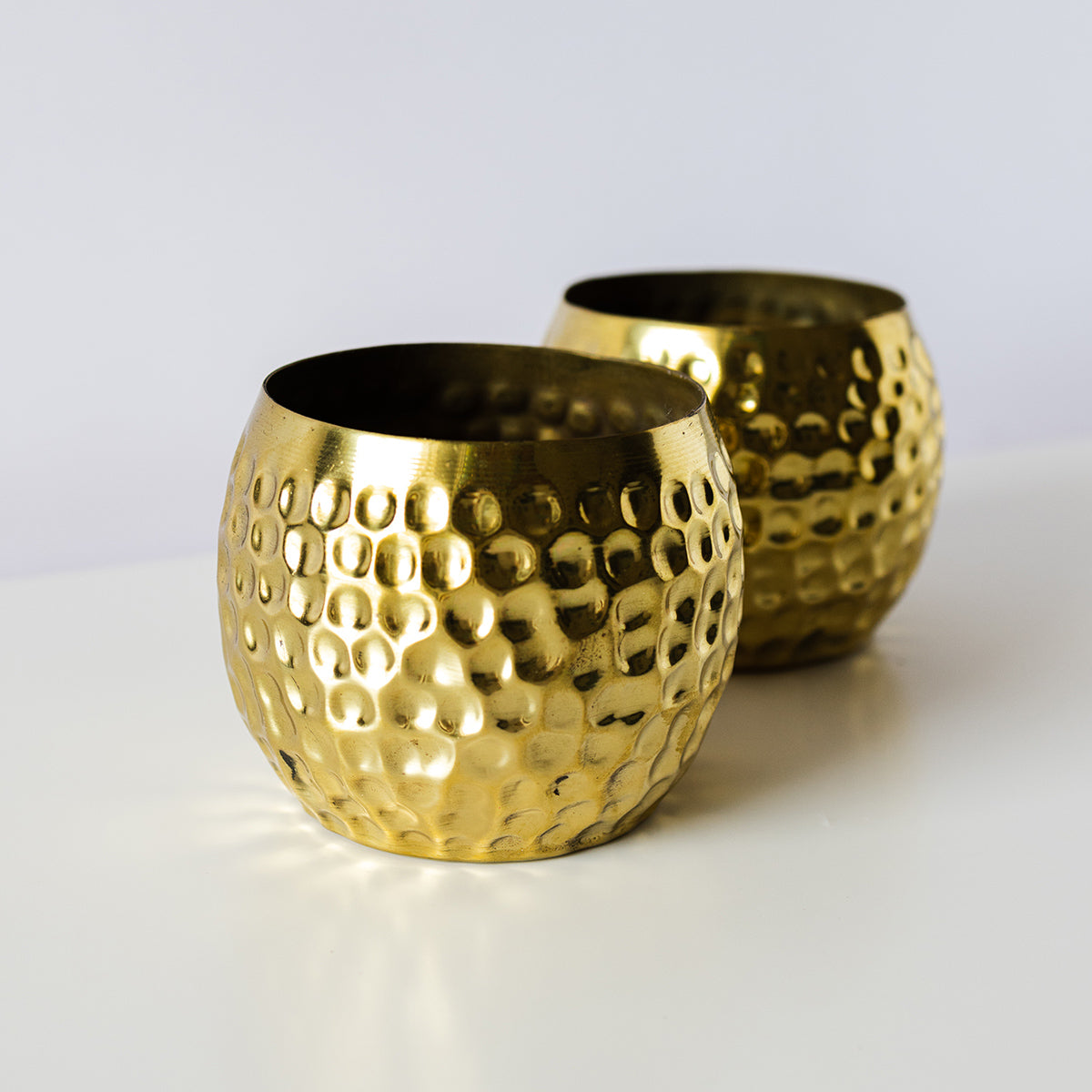 Hammered Tealight Bowl - Pure Copper