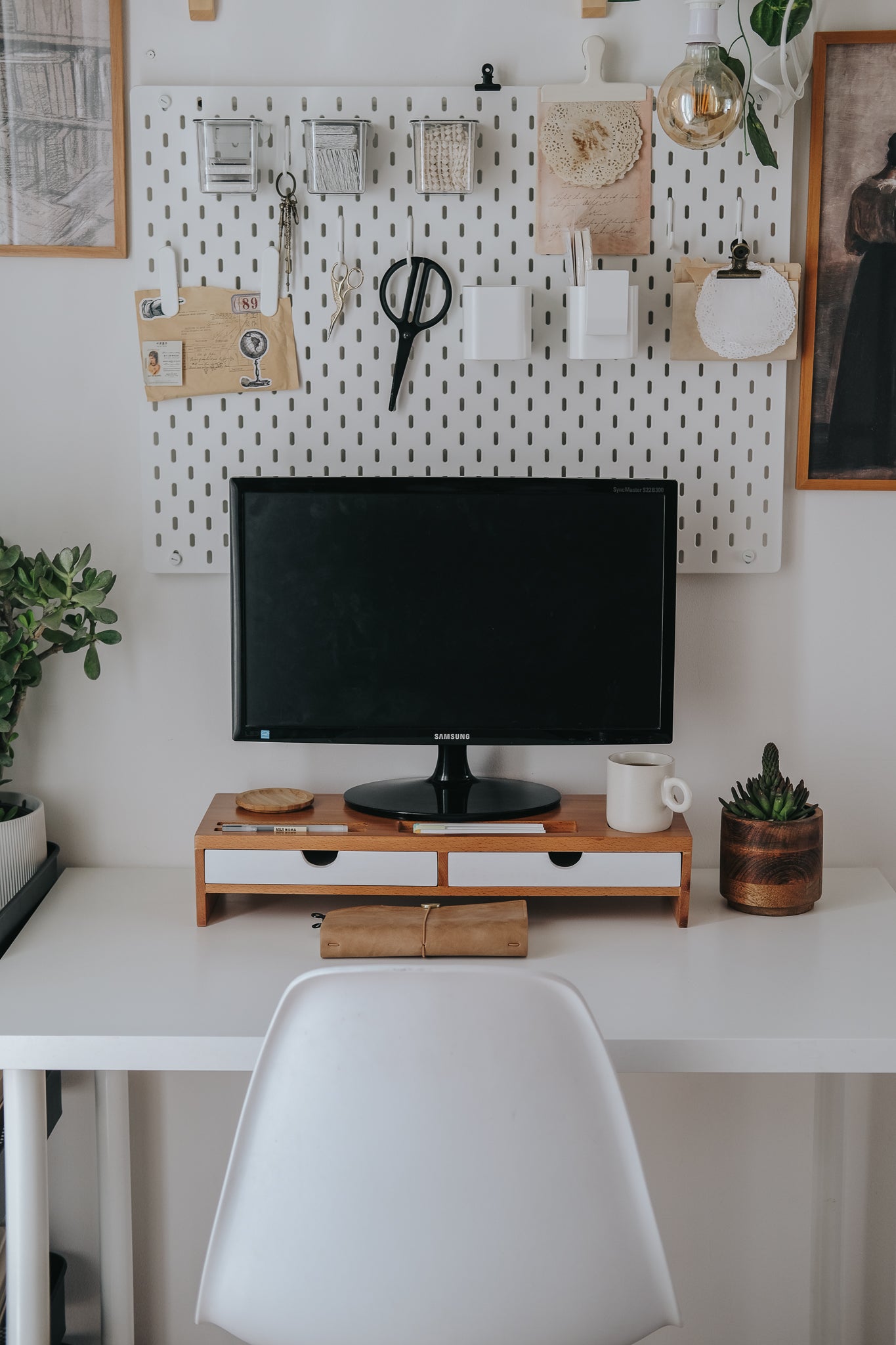 Monitor Riser with Drawers