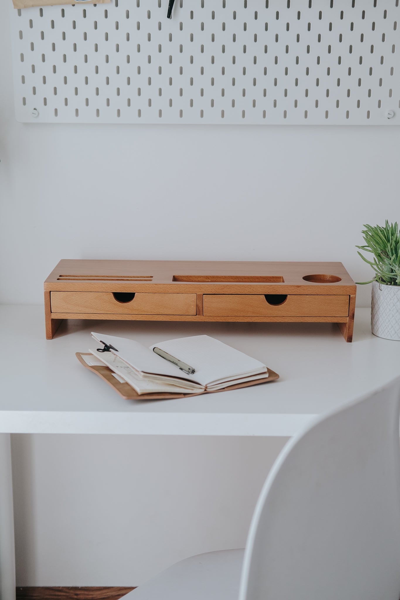 Monitor Riser with Drawers