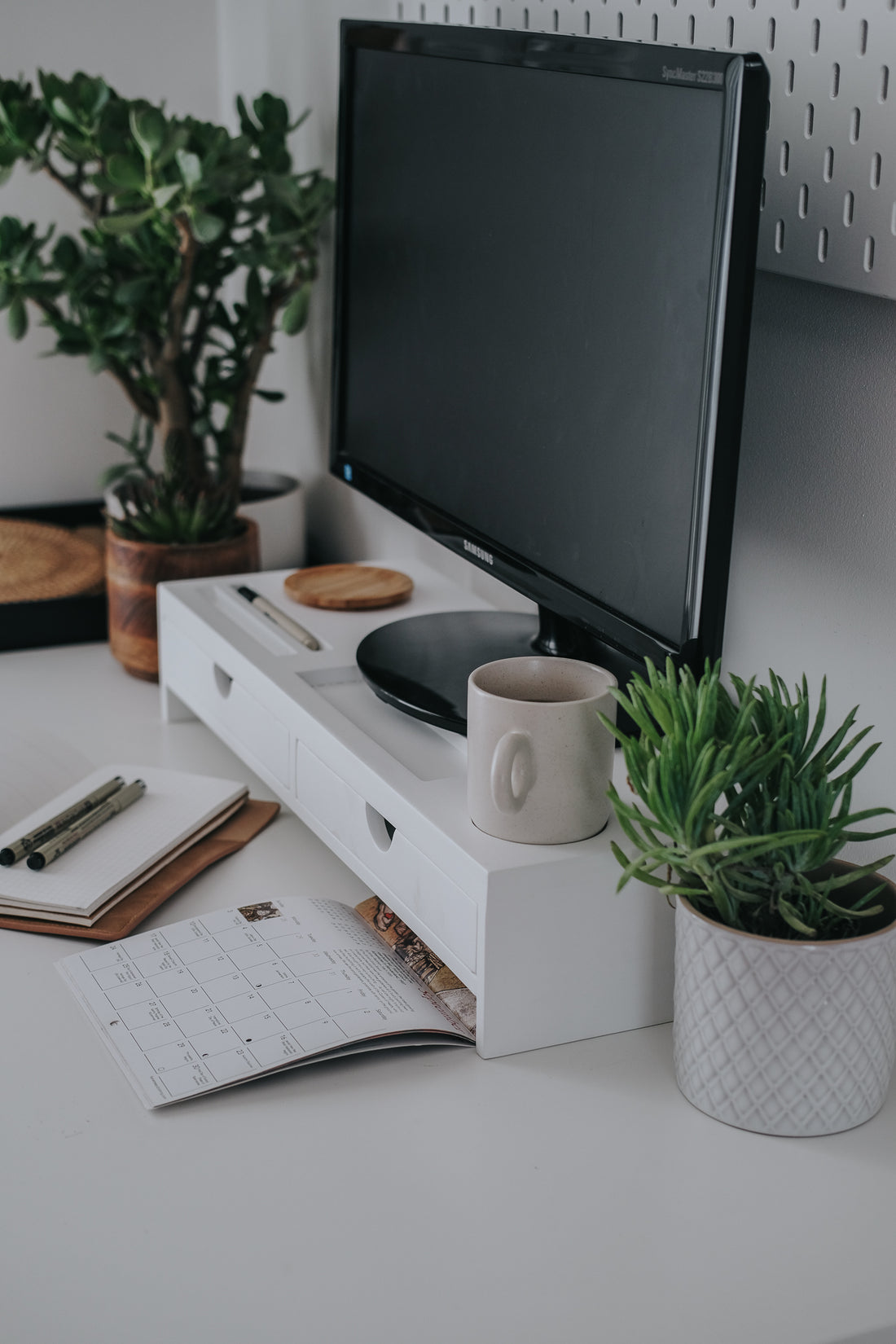 Monitor Riser with Drawers