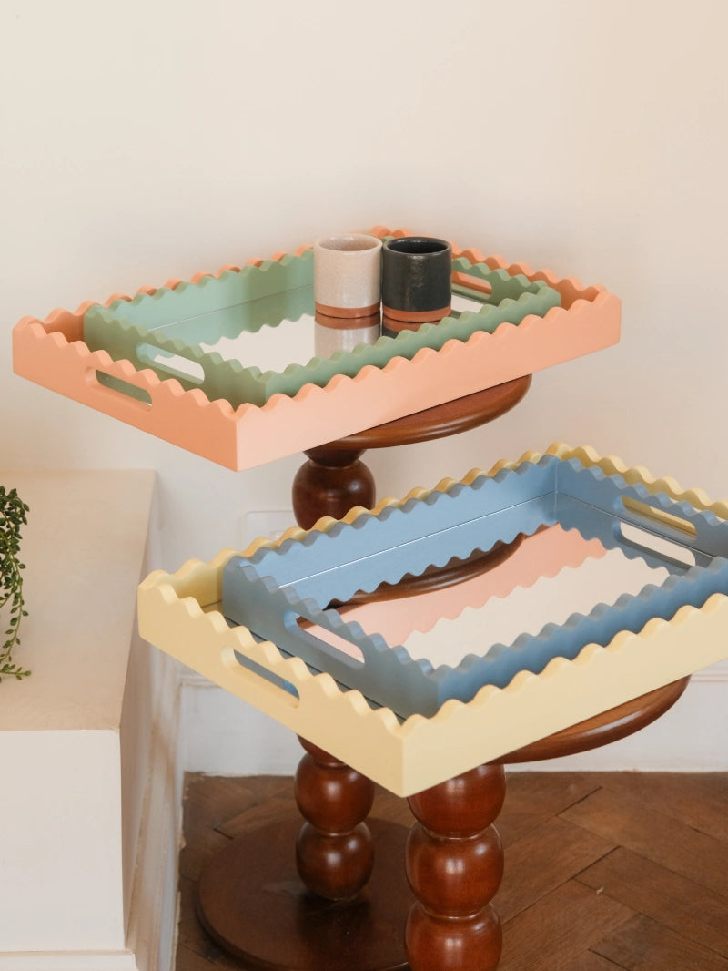 Fine Scallop Serving Tray