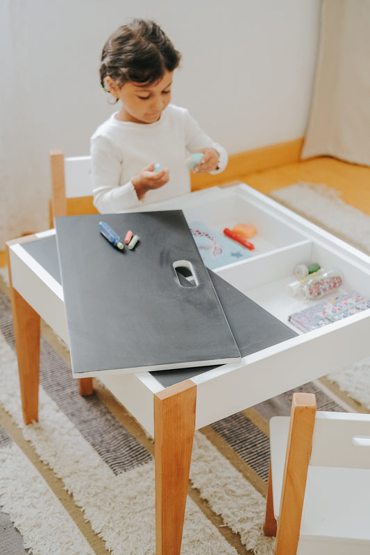 Play and Learn Table and 2 Chairs Set