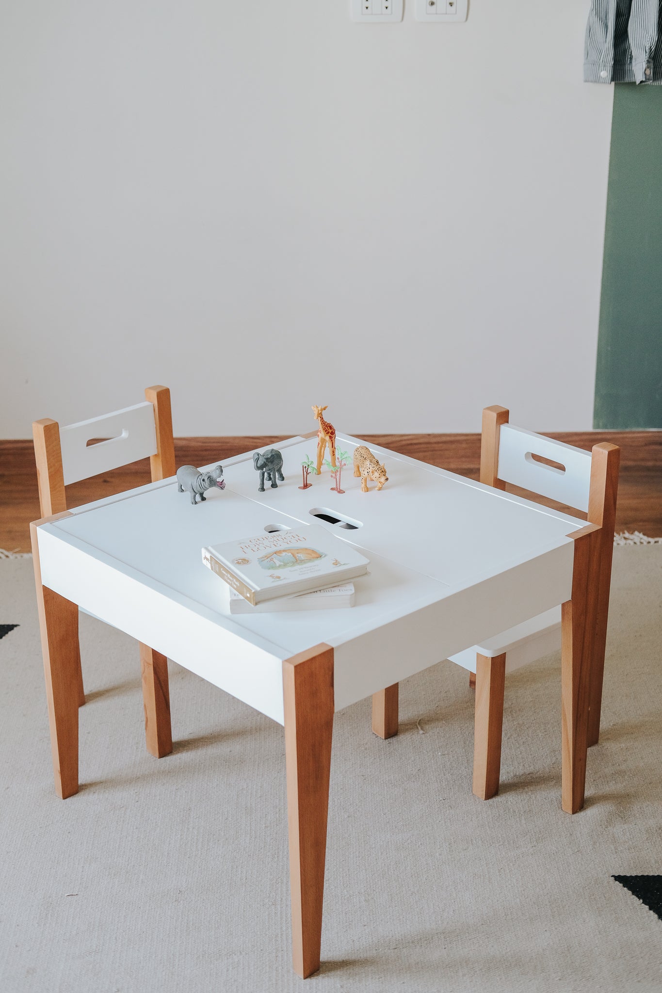 Play and Learn Table and 2 Chairs Set